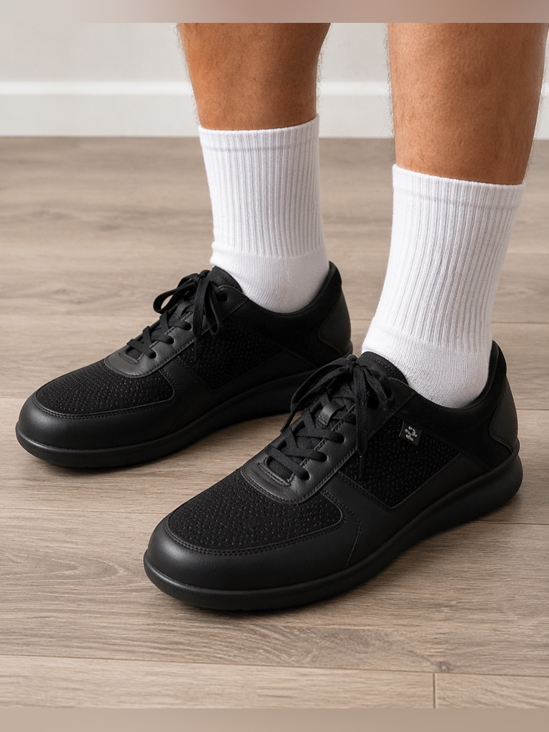 Finn Comfort Men's Shoes Mellow Super Soft Black Lace Up Sz 6.5 $400
